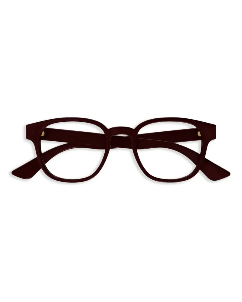 Gucci Brille mit rundem Gestell - Rot Rot