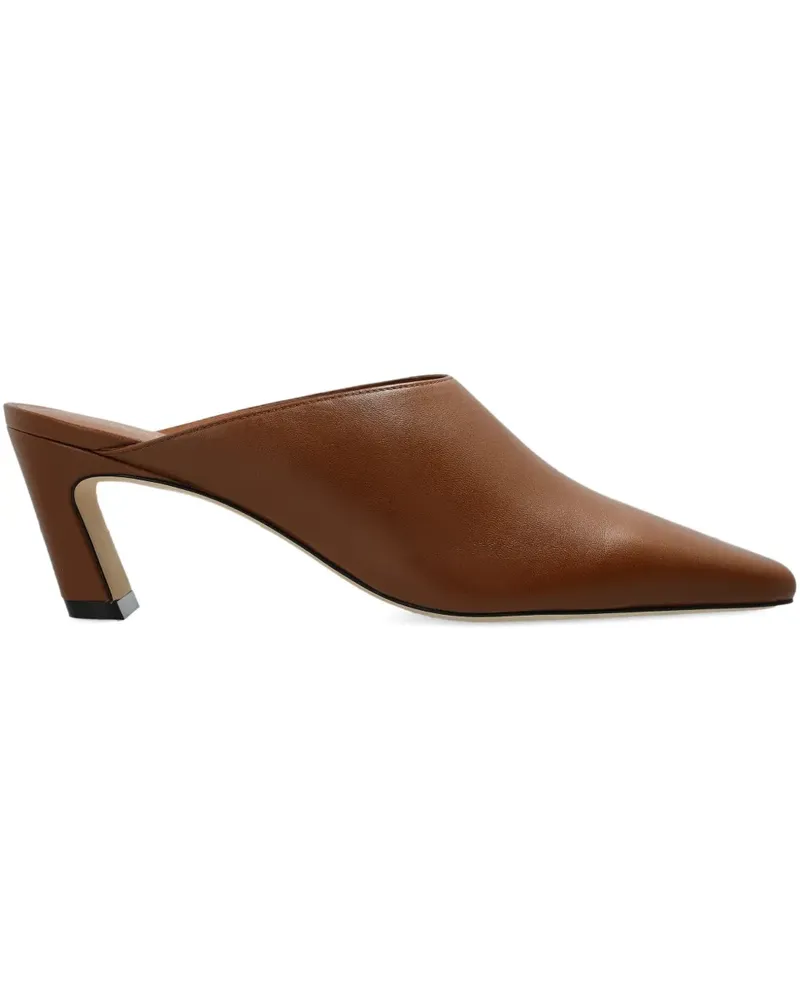 Stuart Weitzman Stassi Mules mit spitzer Kappe - Braun Braun