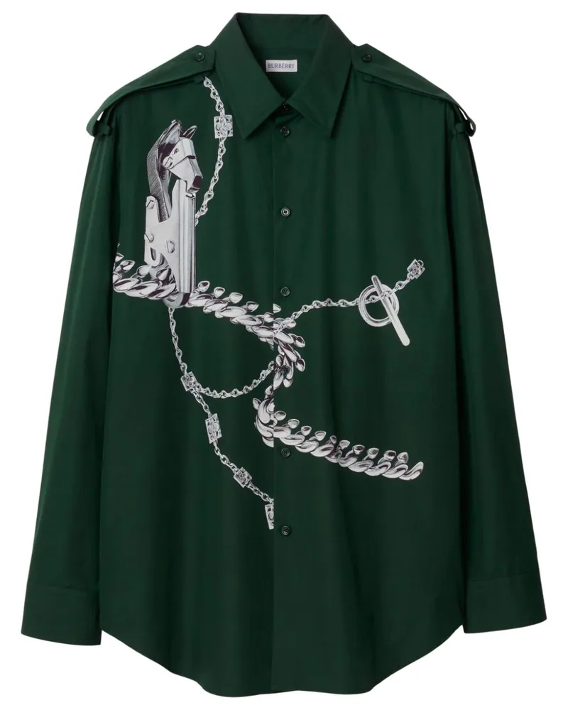 Burberry Knight Hardware T-Shirt - Grün Grün