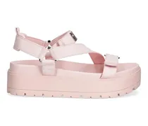Fetta Sandalen mit Logo-Schild - Rosa