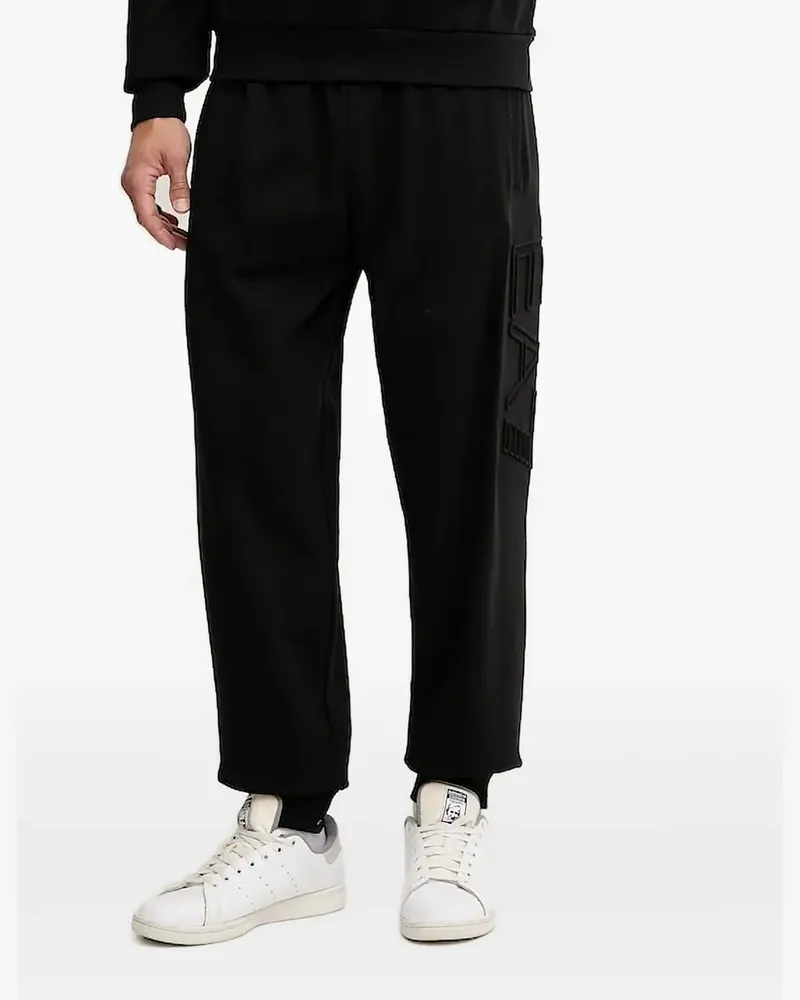 EA7 Jogginghose mit Logo-Prägung - Schwarz Schwarz