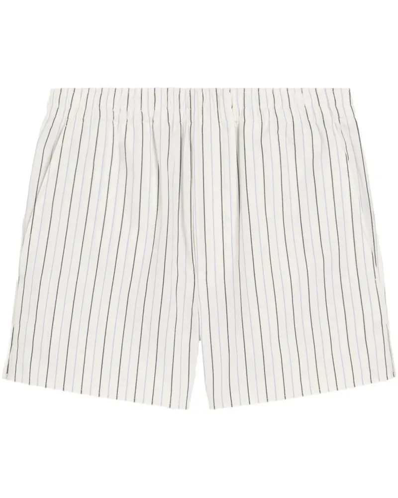 AMI Paris Shorts mit elastischem Bund - Weiß Weiß