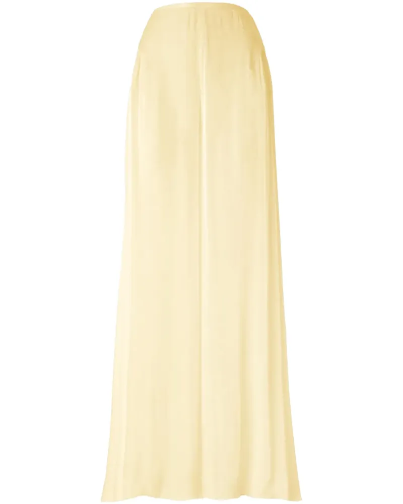 Genny Semi-transparente Palazzohose - Gelb Gelb