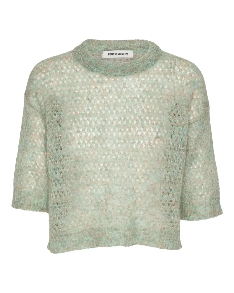 Henrik Vibskov Hug open-knit T-shirt - Grün Grün