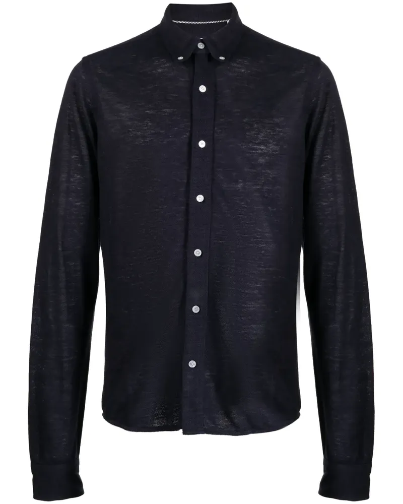 PRIVATE STOCK The Drevet Hemd - Blau Blau