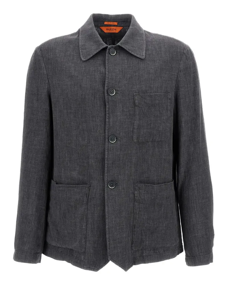 BARENA button patch-pocket overshirt - Grau Grau
