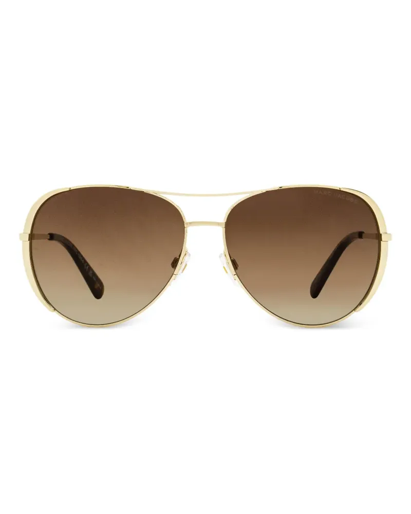Marc Jacobs Sonnenbrille mit geschwungenem Brauenbogen - Gold Gold