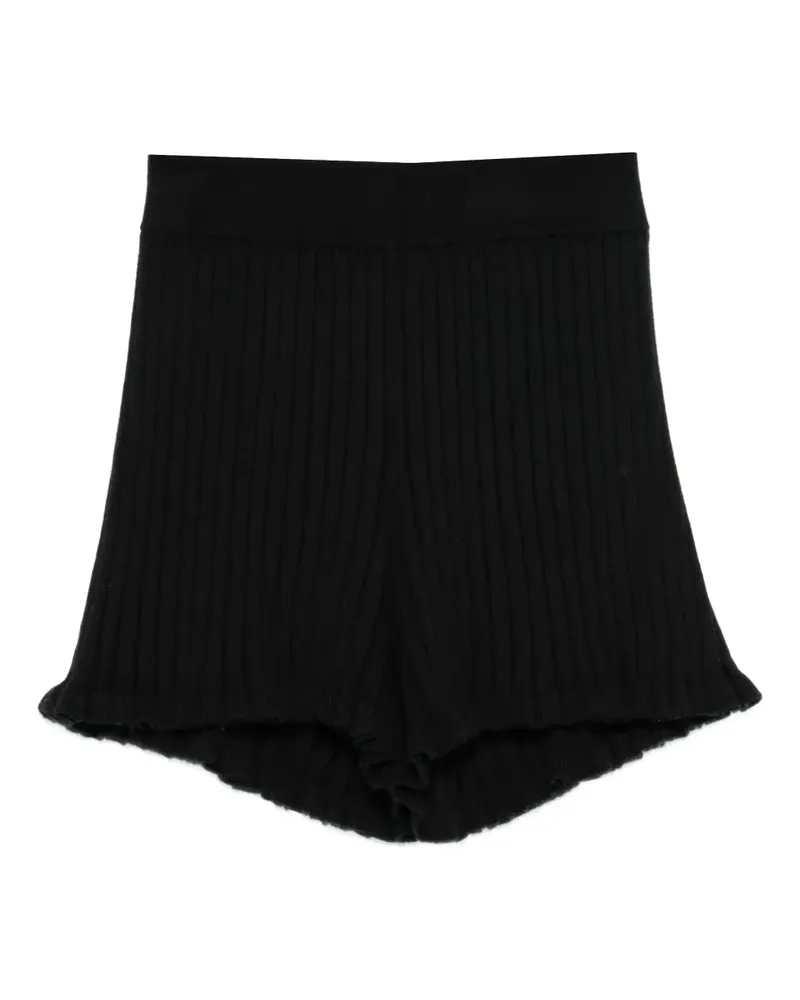 Lisa Yang Gerippte Shorts - Schwarz Schwarz