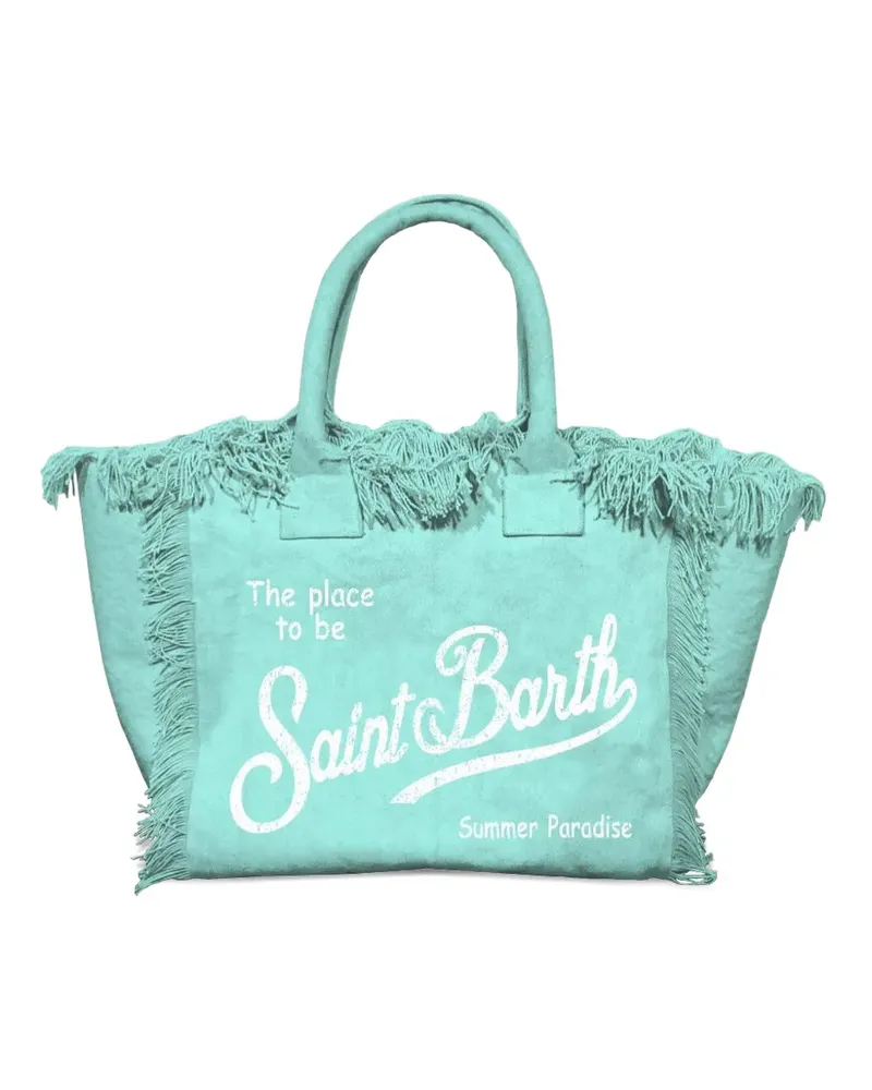 MC2 Saint Barth Colette frayed-edge tote bag - Grün Grün