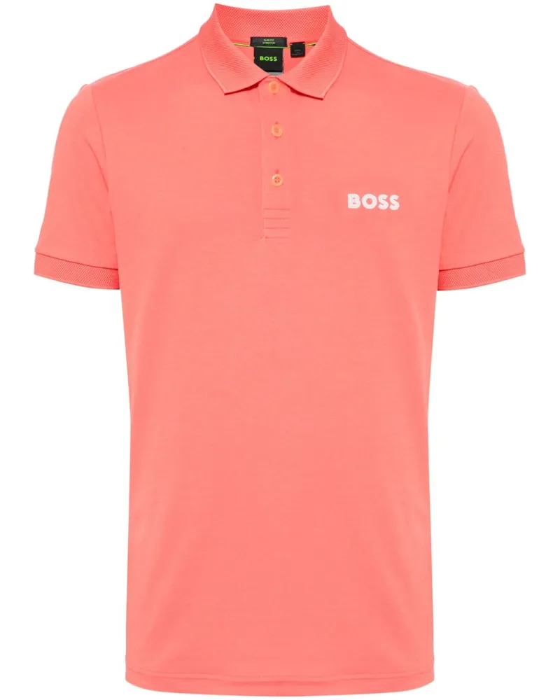 HUGO BOSS Poloshirt mit Logo-Applikation - Rosa Rosa