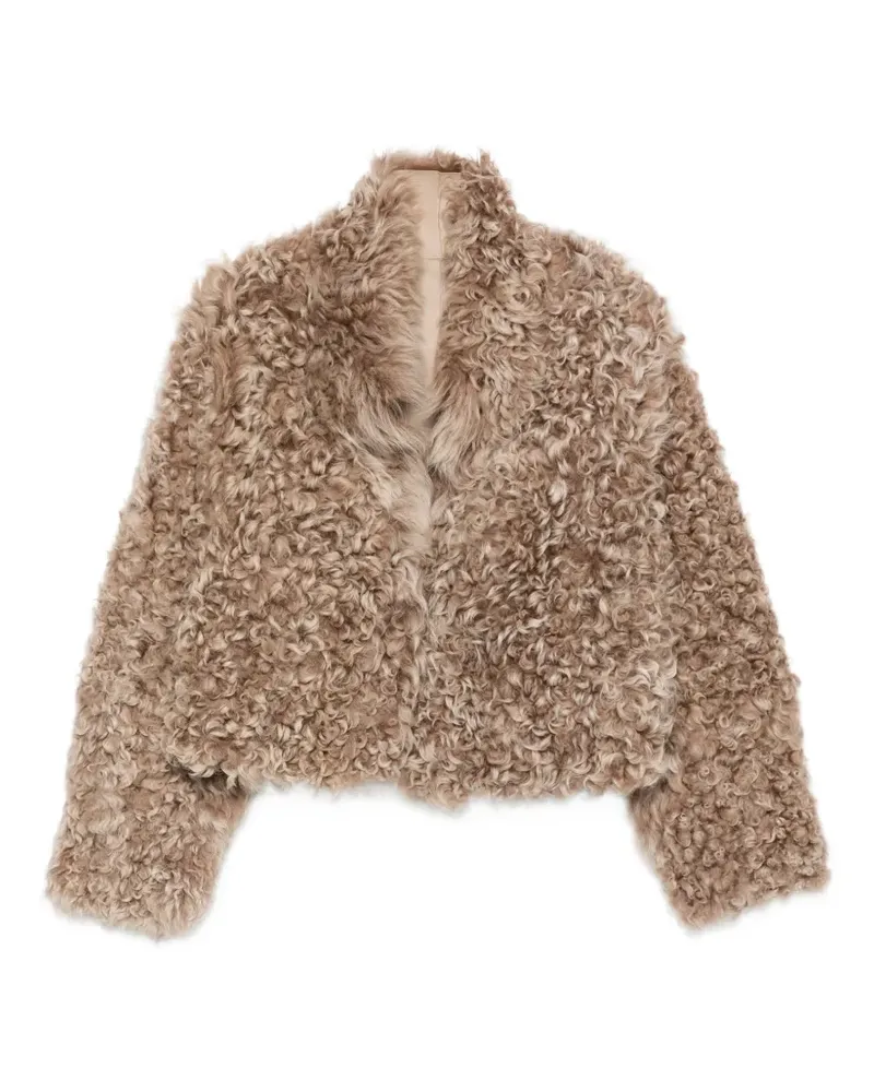 Arma Wendbarer Mooney Forest Vega Shearling-Mantel - Nude Nude