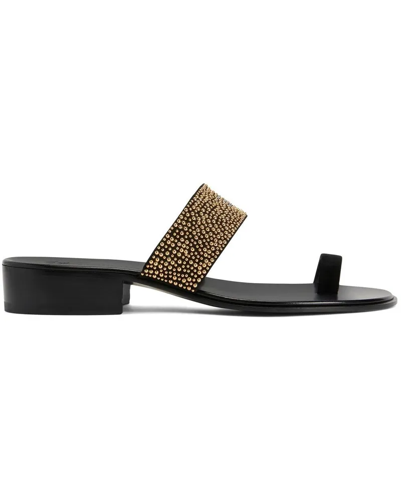 Giuseppe Zanotti Emerick Sandalen mit Nieten - Schwarz Schwarz