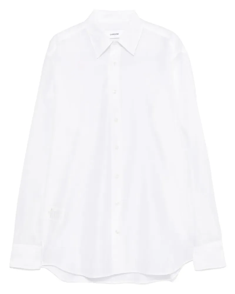 LARDINI Hemd aus Organza - Weiß Weiß