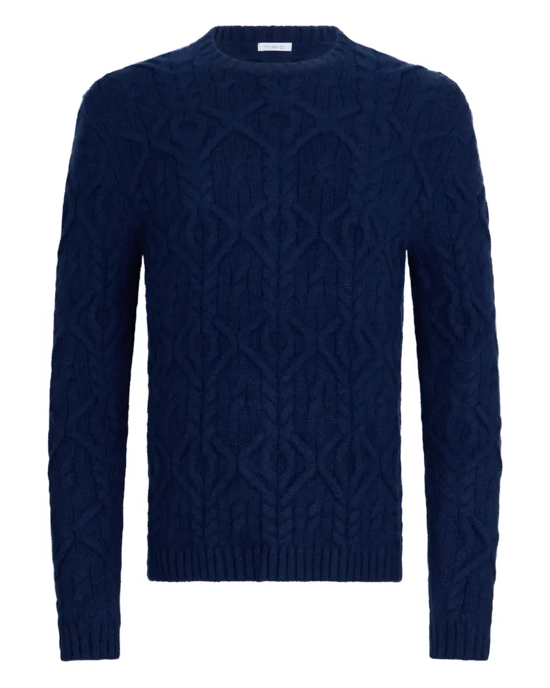 Malo cable-knit sweater - Blau Blau