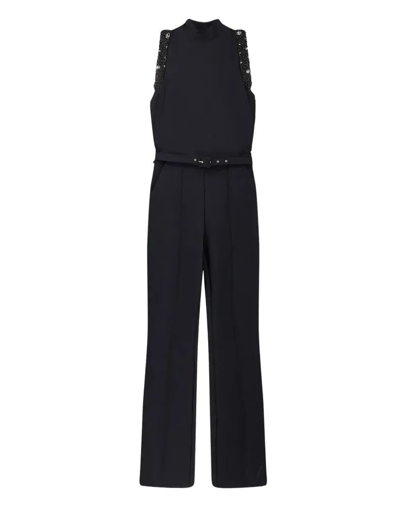 Chiara Boni Jumpsuit mit Perlen - Schwarz Schwarz
