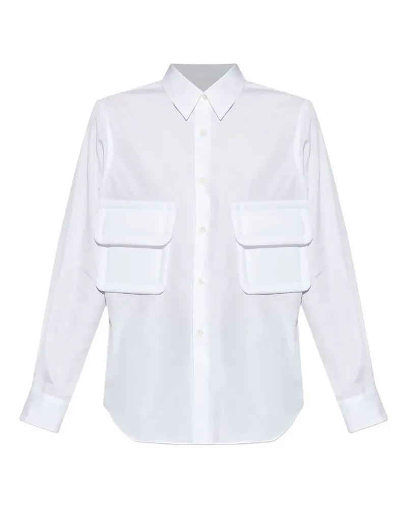Comme des Garçons double-pocket shirt - Weiß Weiß