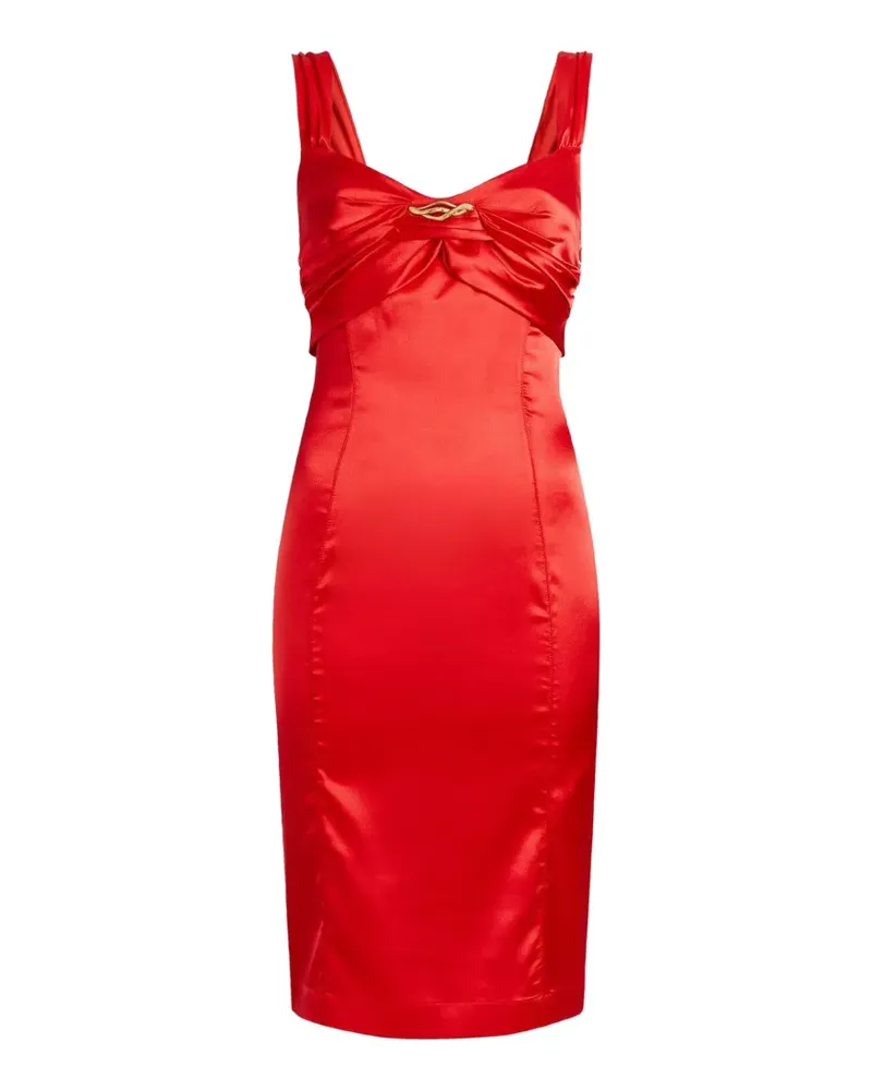 Roberto Cavalli gathered-detail sleeveless dress - Rot Rot