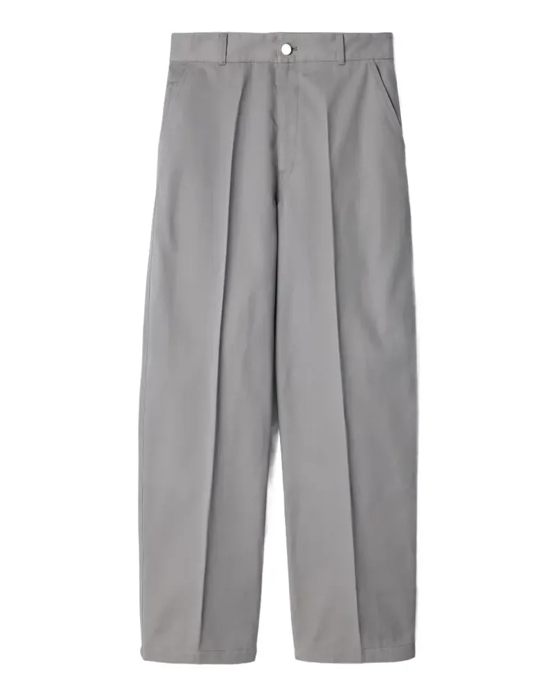 Christophe Lemaire Barrel Hose aus Polycotton-Twill - Grau Grau