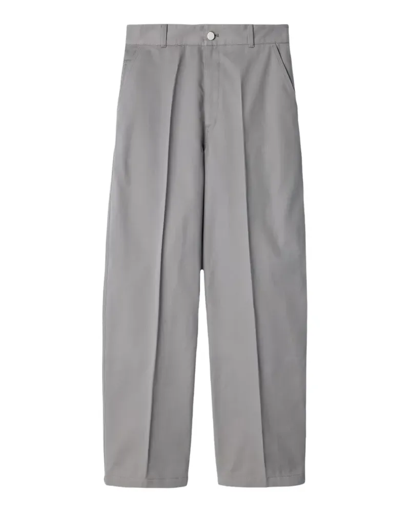 Christophe Lemaire Barrel Hose aus Polycotton-Twill - Grau Grau