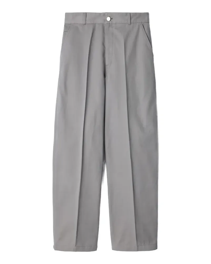 Christophe Lemaire Barrel Hose aus Polycotton-Twill - Grau Grau