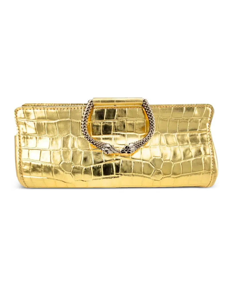 MADISON.MAISON Moc Croc clutch bag - Gold Gold