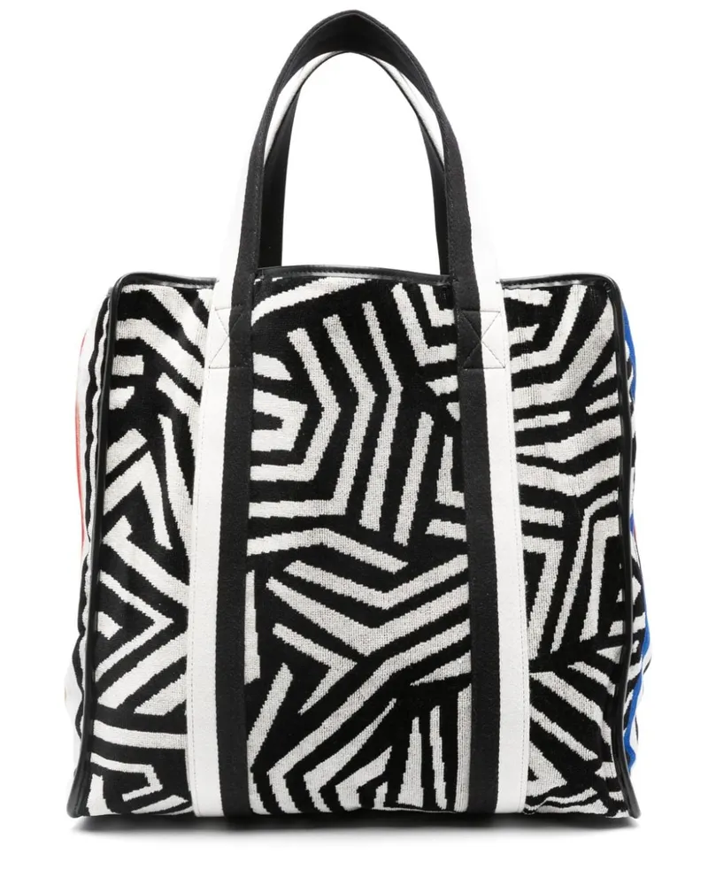 Missoni Home Shopper aus Frottee mit abstraktem Muster - Schwarz Schwarz