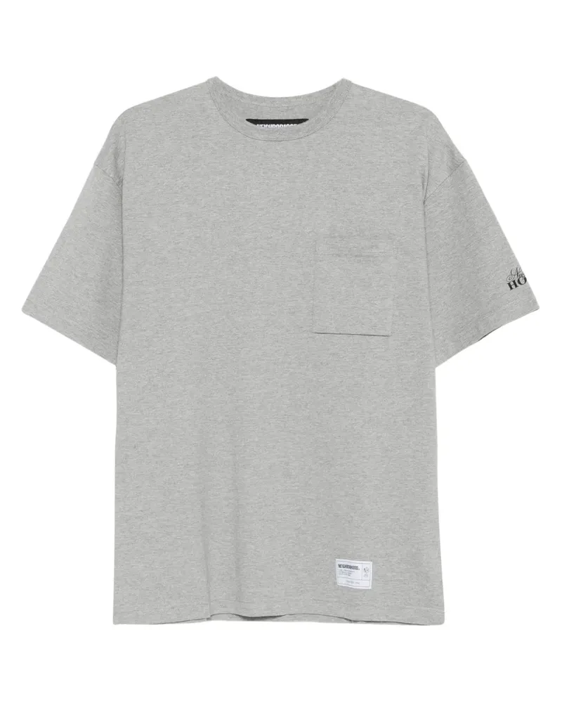 Neighborhood T-Shirt mit Logo-Patch - Grau Grau
