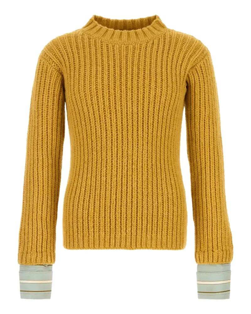 Prada Gerippter Pullover - Gelb Gelb