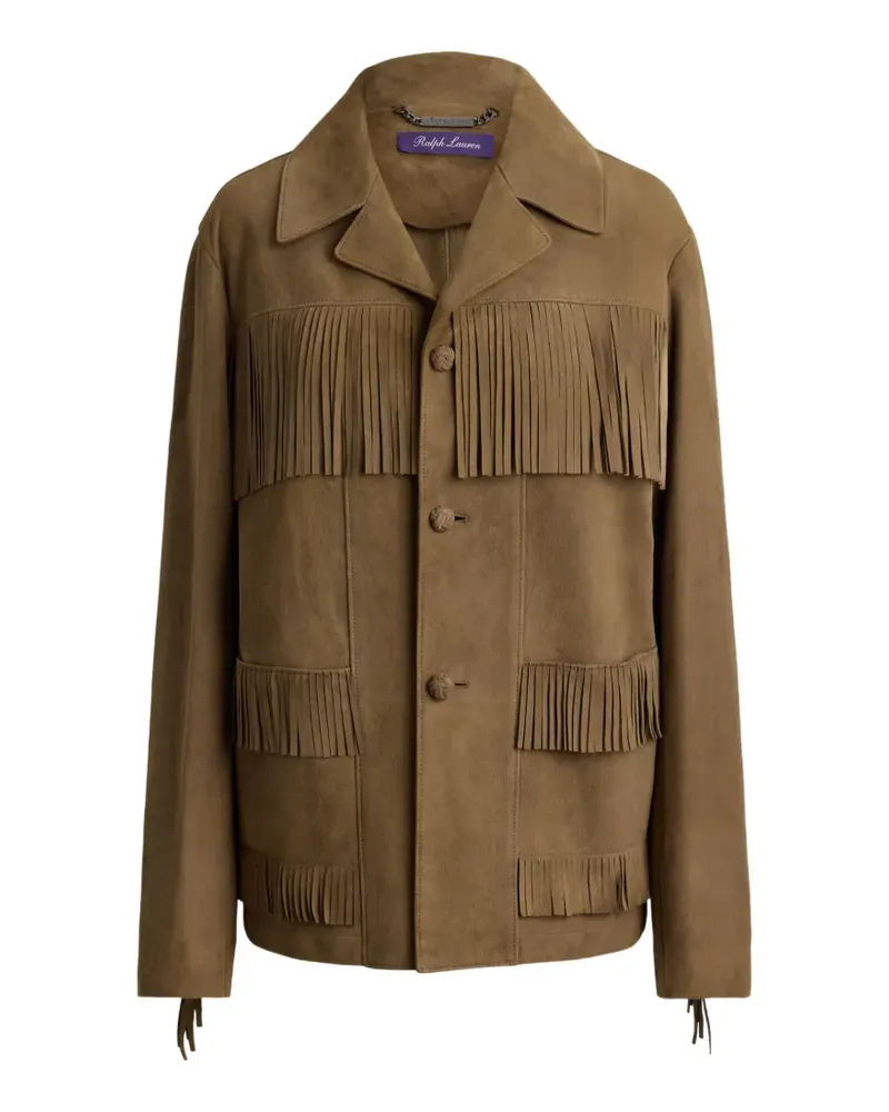 Ralph Lauren Perce Jacke mit Fransenbesatz - Braun Braun