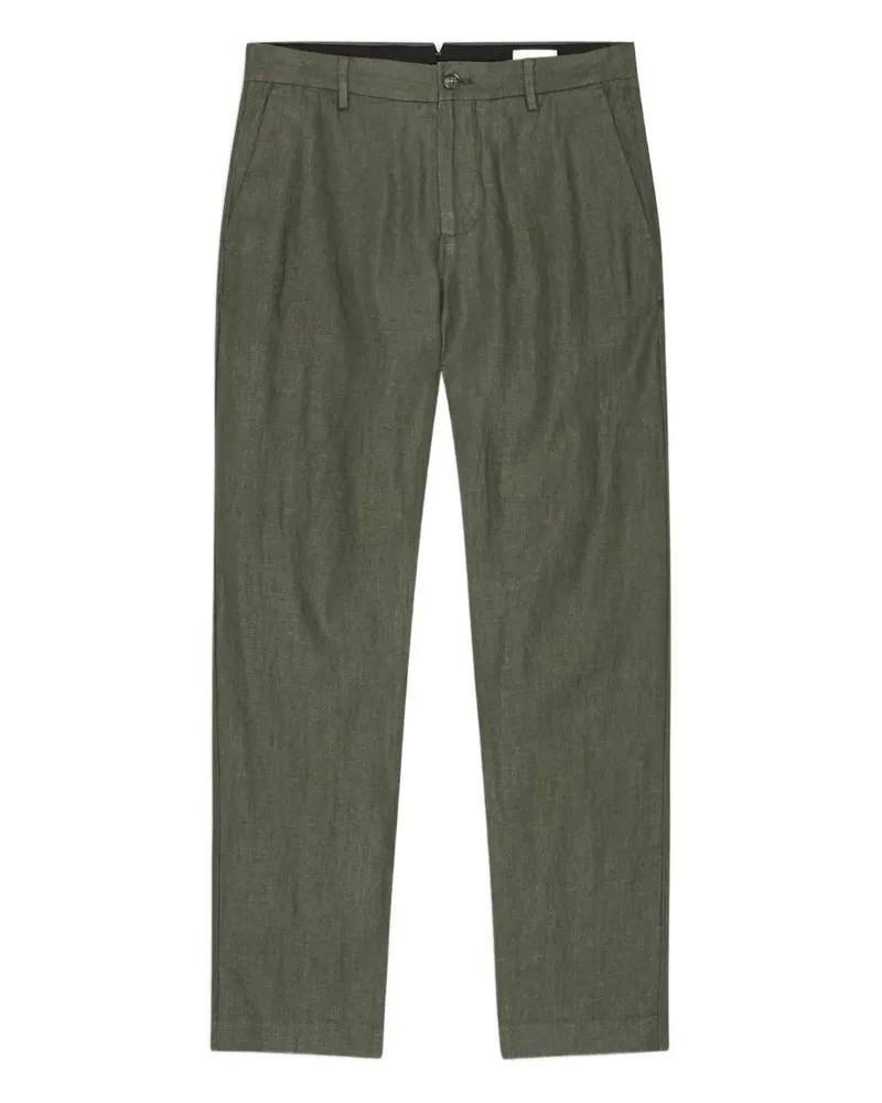 NN 07 Hose aus Leinen - Grün Grün