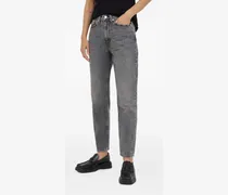 80's Mom Five-Pocket-Jeans - Grau