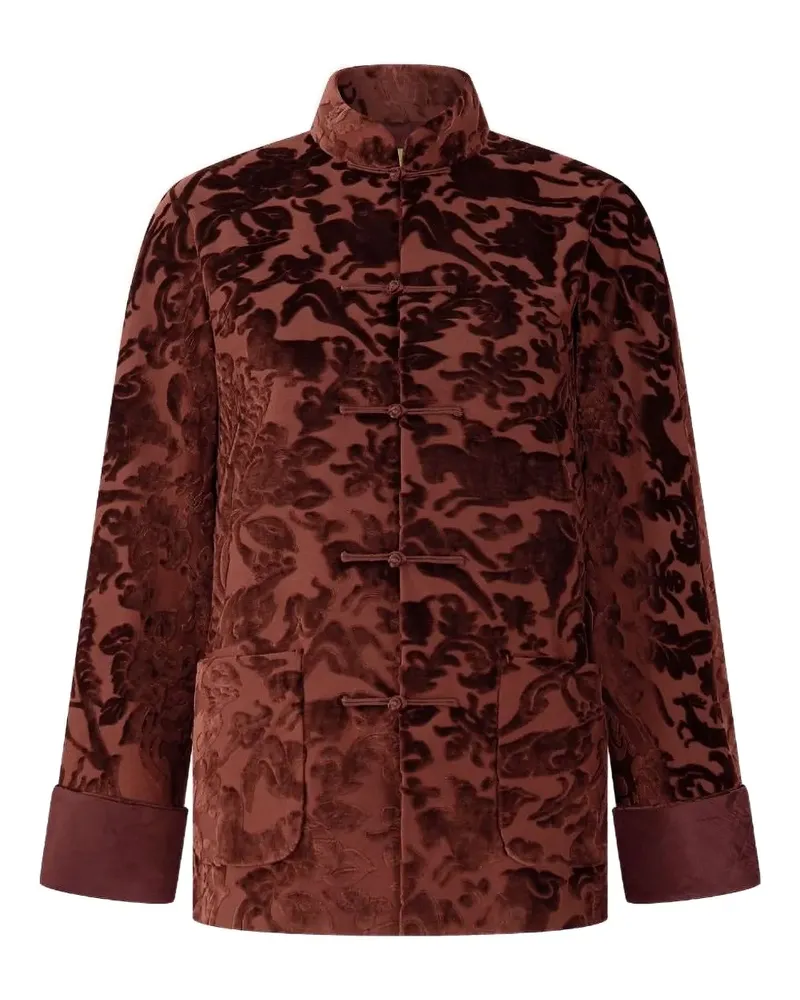 Shanghai Tang Jacke mit Jacquardmuster - Braun Braun