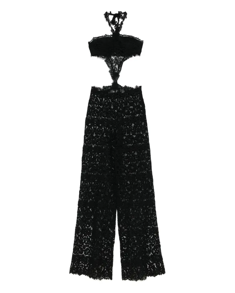 Ermanno Scervino Jumpsuit aus Spitze - Schwarz Schwarz