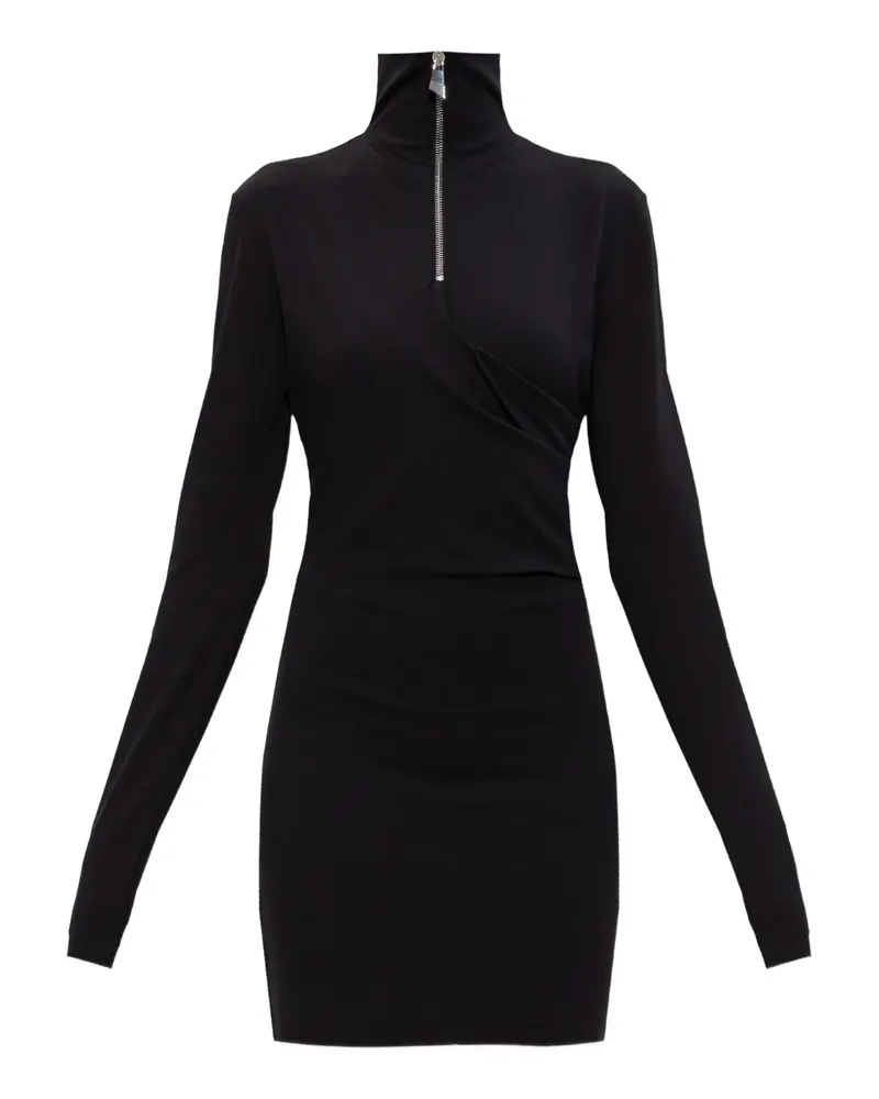 ATTICO Midikleid mit Reißverschluss - Schwarz Schwarz