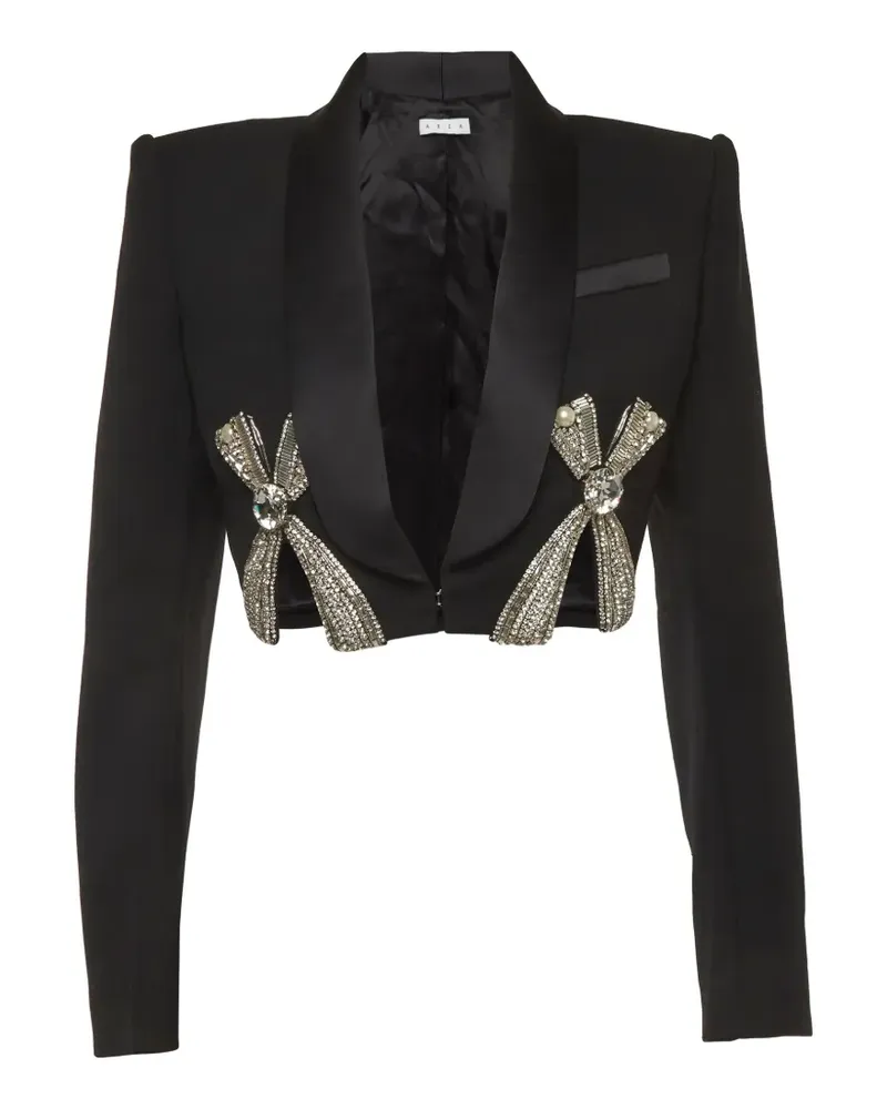Area Blazer mit Kristallen - Schwarz Schwarz