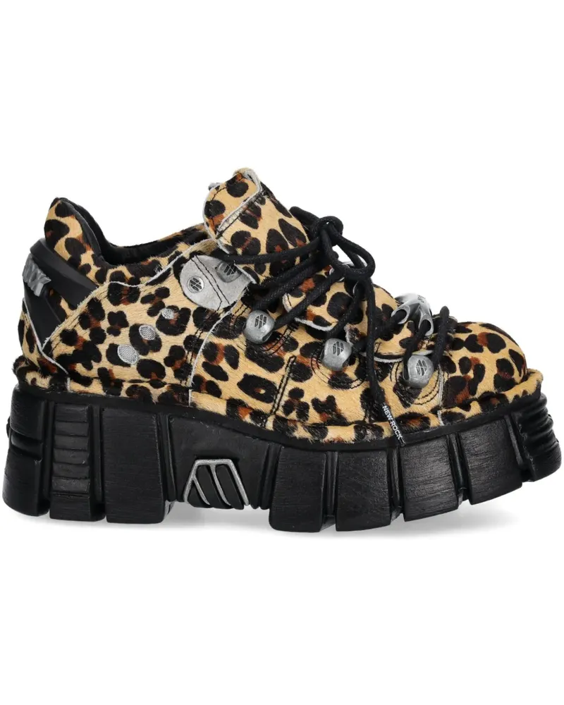 New Rock M-120N-C54 Sneakers mit Leoparden-Print - Nude Nude