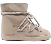 Stiefel mit Kordeldetail - Grau