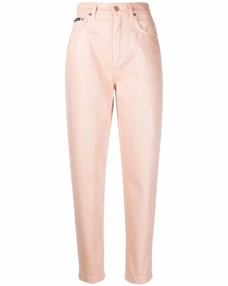 Dolce & Gabbana Tapered-Hose mit hohem Bund - Nude Nude