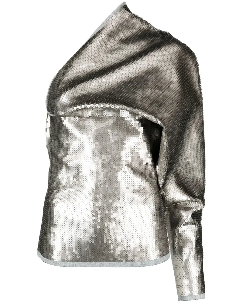 Rick Owens Luxor Oberteil mit Pailletten - Silber Silber