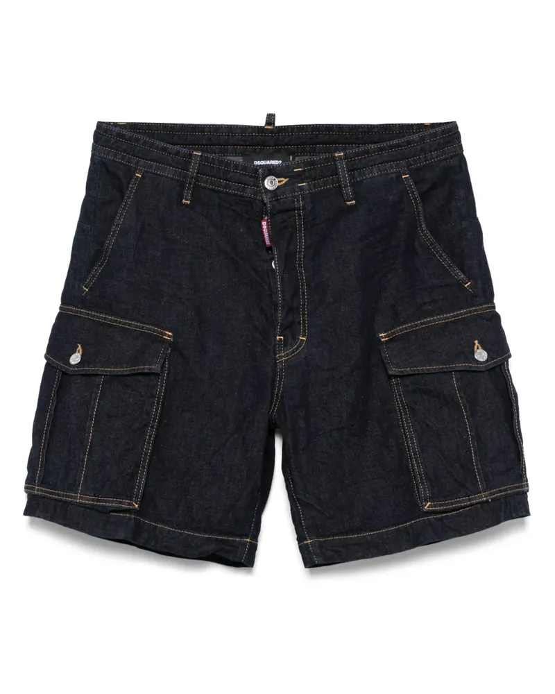 Dsquared2 Jeans-Shorts mit aufgesetzten Taschen - Blau Blau