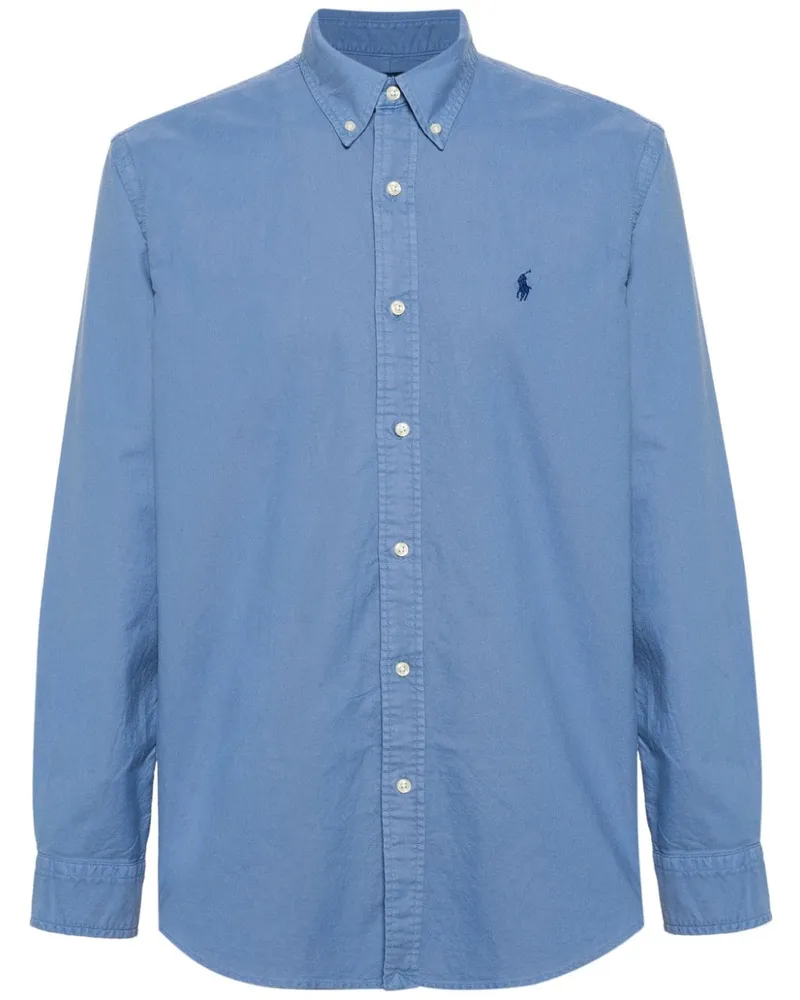 Ralph Lauren Hemd mit Polo Pony-Stickerei - Blau Blau