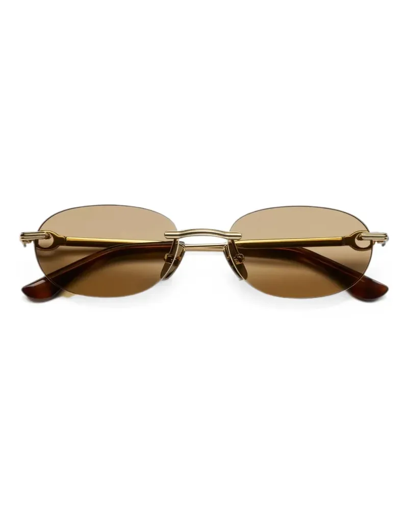CHIMI Ovale Cadenza Sonnenbrille - Braun Braun