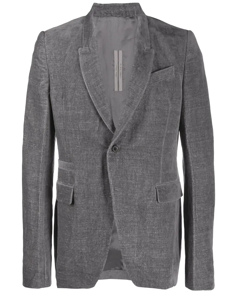 Rick Owens Sakko aus Samt - Grau Grau