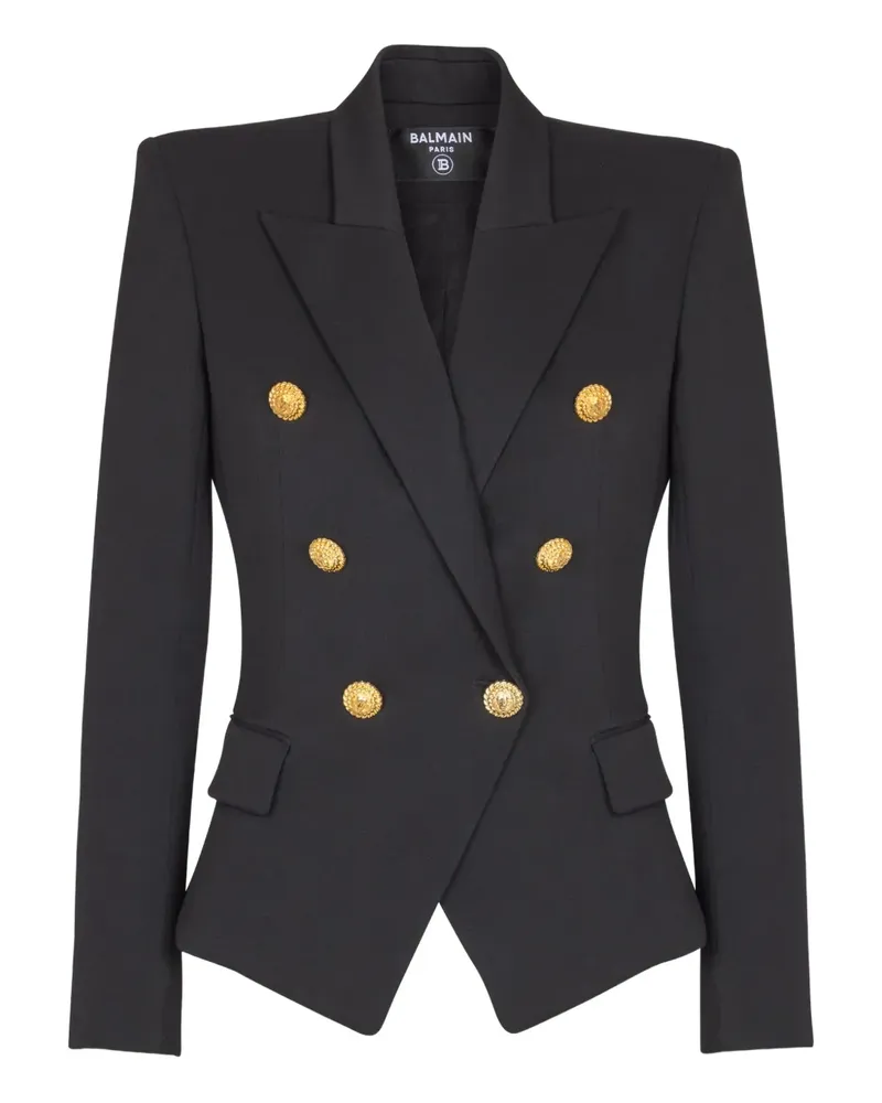Balmain Doppelreihiger Blazer - Schwarz Schwarz