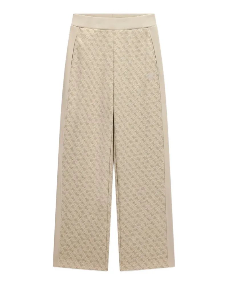 Guess logo patterned trousers - Nude Nude