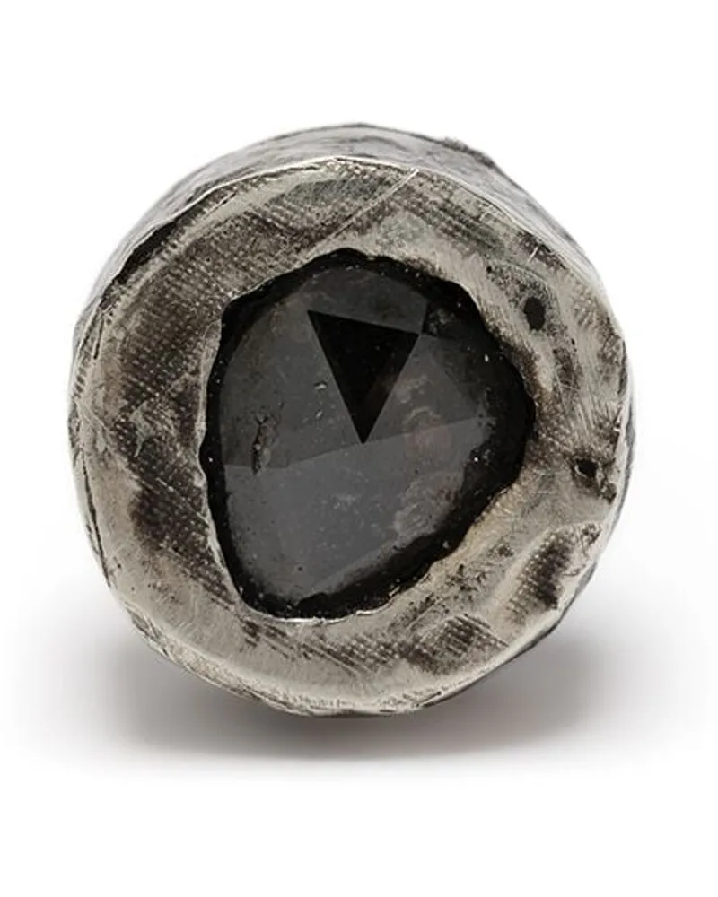 Parts Of Four Ohrstecker mit einem Diamanten Silber