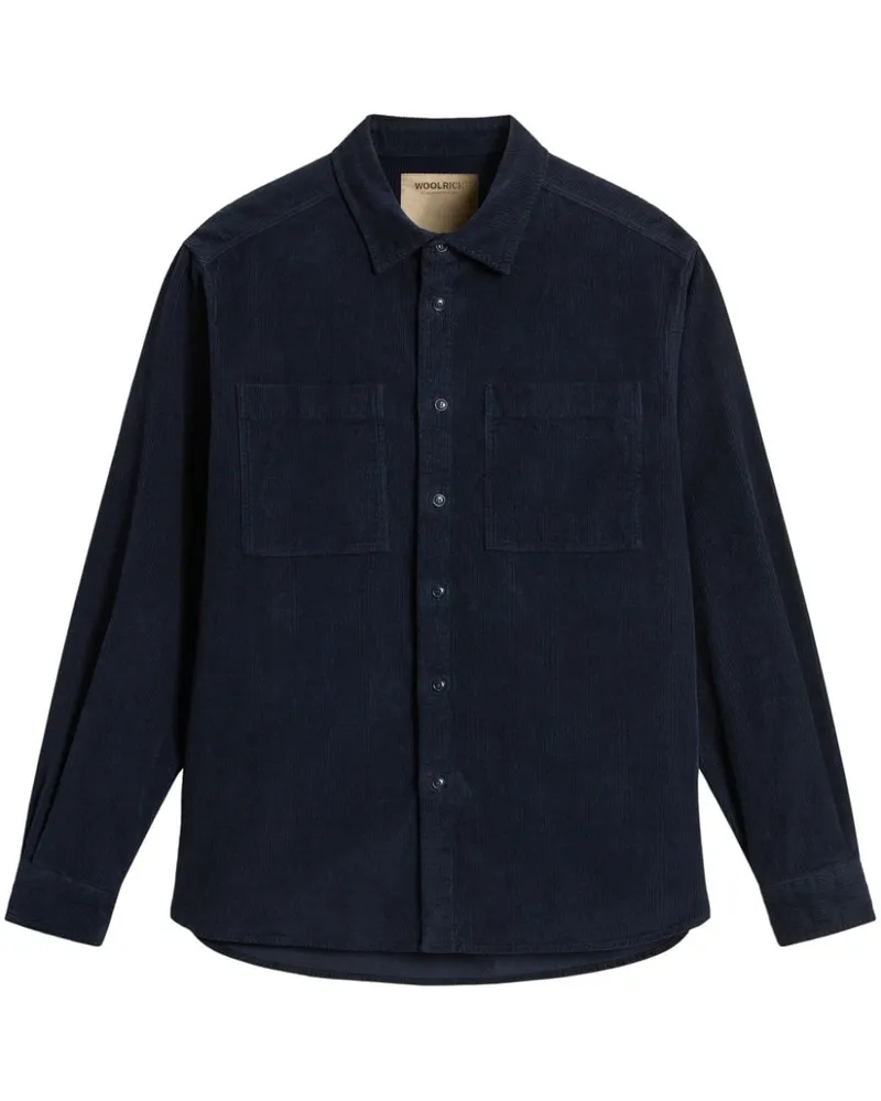 Woolrich Hemd aus Cord - Blau Blau