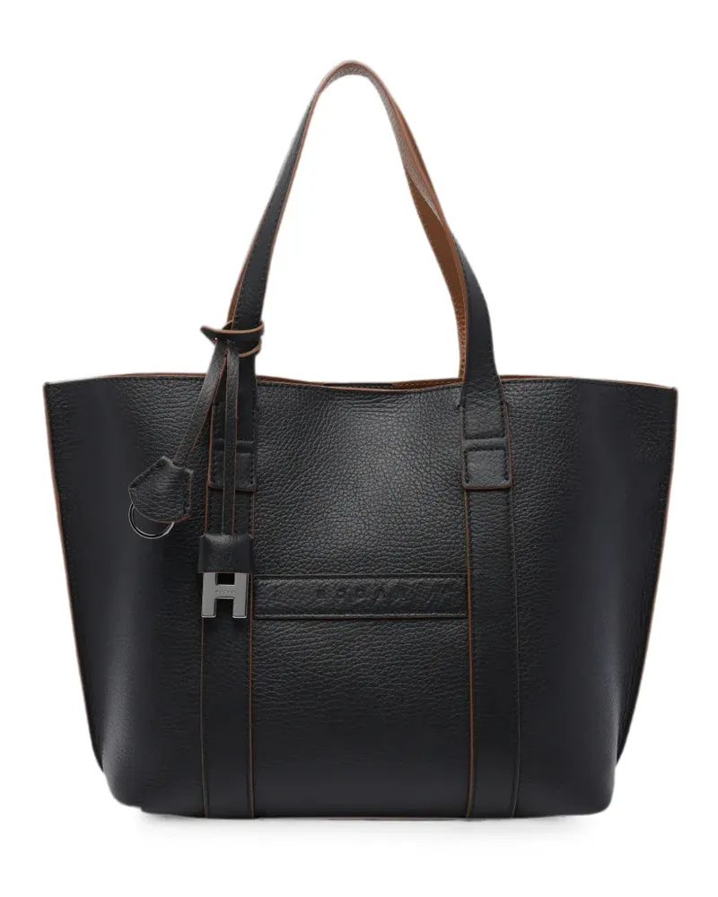 Hogan Kleine Script Tote Bag - Schwarz Schwarz