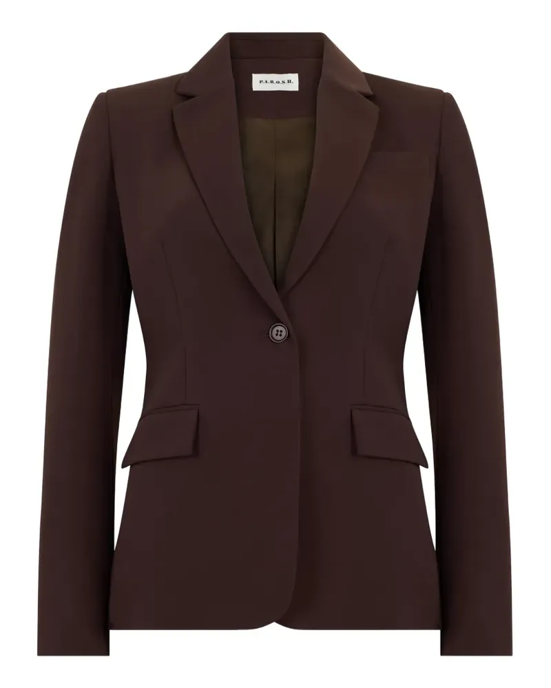 P.A.R.O.S.H. single-breasted notched-lapels blazer - Braun Braun