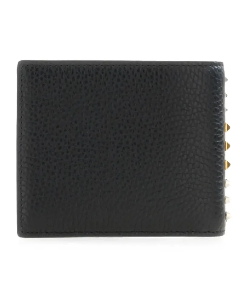 Valentino Garavani Rockstud pebbled-leather wallet - Schwarz Schwarz